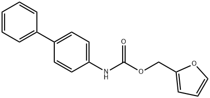 2-furylmethyl N-(4-phenylphenyl)carbamate Struktur