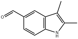 2,3-二甲基-1H-吲哚-5-甲醛 结构式