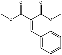 2 -(苯亚甲基)丙二酸二甲酯, 6626-84-2, 结构式