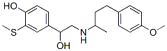 4-hydroxy-alpha-[[[3-(4-methoxyphenyl)-1-methylpropyl]amino]methyl]-3-(methylthio)benzyl alcohol 结构式