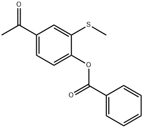 4-acetyl-2-(methylthio)phenyl benzoate 结构式