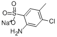 2-氯-4-氨基甲苯-5-磺酸钠, 6627-59-4, 结构式
