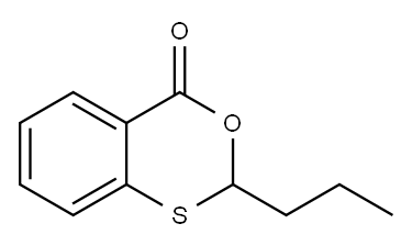 2-Propyl-4H-3,1-benzoxathiin-4-one Structure