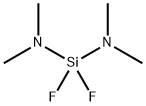 N,N,N',N'-Tetramethyl-α,α-difluorosilanediamine Struktur