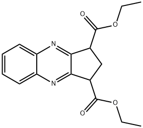 2,3-Dihydro-1H-cyclopenta[b]quinoxaline-1,3-dicarboxylic acid=diethyl Structure