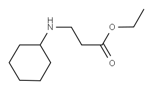 Ethyl 3-(cyclohexylamino)propanoate Structure