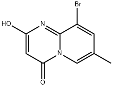 9-溴-2-羟基-7-甲基-4H-吡啶并[1,2-A]嘧啶-4-酮 结构式