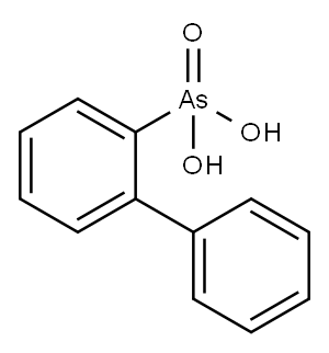 (1,1'-ビフェニル)-2-イルアルソン酸 化学構造式