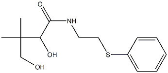 2,4-dihydroxy-3,3-dimethyl-N-(2-phenylsulfanylethyl)butanamide 结构式