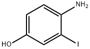 4-氨基-3-碘苯酚 结构式