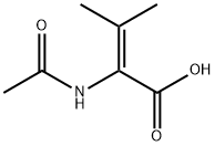 Crotonic acid, 2-acetamido-3-methyl- 结构式