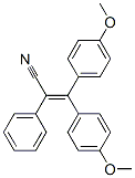 3,3-Bis(4-methoxyphenyl)-2-phenylpropenenitrile 结构式