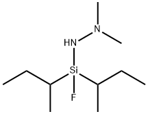 2-[Fluorobis(1-methylpropyl)silyl]-1,1-dimethylhydrazine 结构式