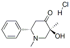 (2S,5S)-5-hydroxy-1,5-dimethyl-2-phenyl-piperidin-4-one hydrochloride 结构式