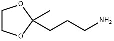 3-(2-甲基-1,3-二氧戊环-2-基)丙烷-1-胺 结构式