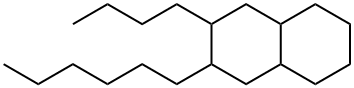 2-Butyl-3-hexyldecahydronaphthalene 结构式