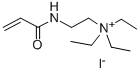 N-(2-丙烯酰氨基乙基)三乙基碘化铵, 66456-25-5, 结构式