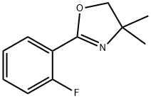 2-(2-FLUOROPHENYL)-4,5-DIHYDRO-4,4-DIMETHYLOXAZOLE 结构式