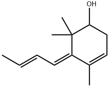 5-[(1Z,2E)-2-Buten-1-ylidene]-4,6,6-trimethyl-3-cyclohexen-1-ol 结构式