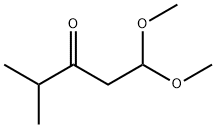 1,1-二甲氧基-4-甲基戊-3-酮 结构式