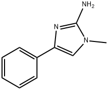 1-甲基-4-苯基-1H-咪唑基-2-胺, 6653-45-8, 结构式