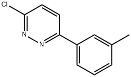 3-クロロ-6-(3-メチルフェニル)ピリダジン 化学構造式
