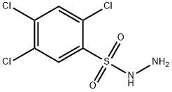 苯磺酸,2,4,5-三氯-,肼, 6655-72-7, 结构式