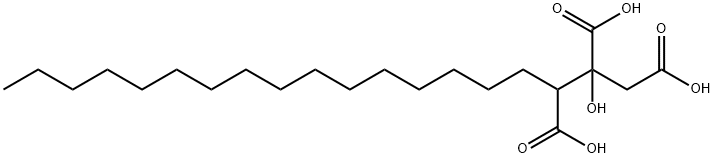 α-ヘキサデシルクエン酸 化学構造式