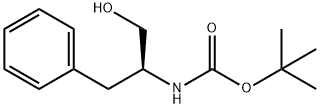 N-(tert-ブトキシカルボニル)-L-フェニルアラニノール 化学構造式