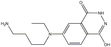 N-(4-アミノブチル)-N-エチルイソルミノール 化学構造式