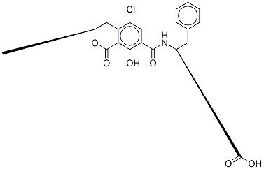 赭曲霉毒素A-D5, 666236-28-8, 结构式