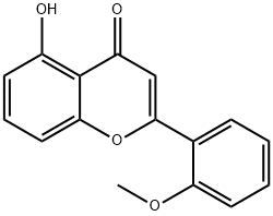5-羟基-2-甲氧基黄酮, 6665-71-0, 结构式