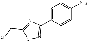 4-(5-CHLOROMETHYL-[1,2,4]OXADIAZOL-3-YL)-ANILINE
 Structure