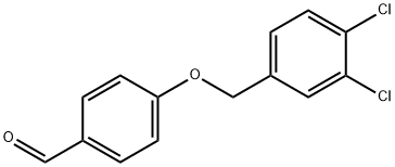 4-(3,4-二氯苄基)氧基苯甲醛, 66742-56-1, 结构式