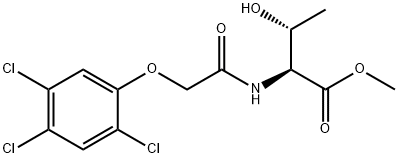 N-[(2,4,5-Trichlorophenoxy)acetyl]-L-threonine methyl ester 结构式