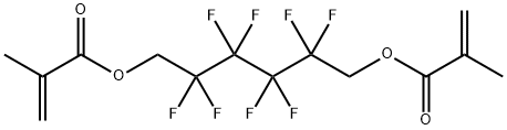 2,2,3,3,4,4,5,5-オクタフルオロ-1,6-ヘキシルジメタクリル酸 化学構造式