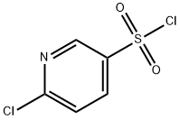 2-クロロ-5-ピリジンスルホニルクロリド 化学構造式