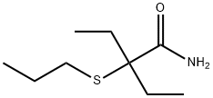 2-Ethyl-2-(propylthio)butyramide 结构式
