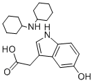 5-ヒドロキシインドール-3-酢酸ジシクロヘキシルアンモニウム塩 化学構造式
