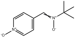N-tert-ブチル-α-(4-ピリジル-1-オキシド)ニトロン 化学構造式