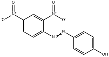 4-(2,4-ジニトロフェニルアゾ)フェノール 化学構造式