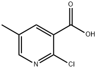 2-Chloro-5-methylpyridine-3-carboxylic acid Struktur