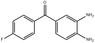 (3,4-ジアミノフェニル)(4-フルオロフェニル)メタノン 化学構造式