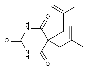 5,5-Bis(2-methyl-2-propenyl)barbituric acid 结构式