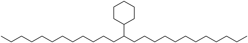 Cyclohexane, (1-dodecyltridecyl)- Structure