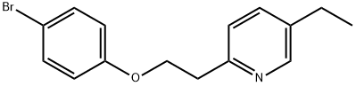2-[2-(4-BroMophenoxy)ethyl]-5-ethylpyridine Structure