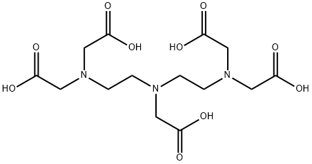 ジエチレントリアミン五酢酸 化学構造式
