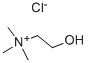 Choline chloride Struktur