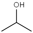 Isopropyl alcohol Struktur