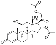 曲安西龙双醋酸酯, 67-78-7, 结构式